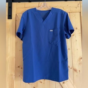 Figs Technical Collection Men’s Scrub Top Size S Dark Dusty Blue